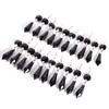 20pcs 38mm Replacement Black Chandelier Icicle Crystal Prisms Octogan Crystal