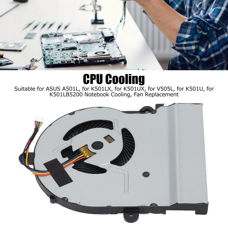 CPU Fan Aluminum Alloy 4Pin DC 5V Computer Cooling Fan