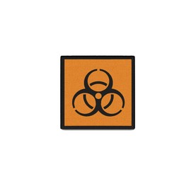 Copytec Patch 40 x 40 mm Biohazard Biohazard Biological Hazard #42755