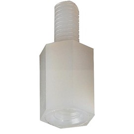 HEX Thread Spacers M3 NYLON66 8mm Standoff Bolts & Feet Fasteners & Hardware Pack of 10 | D01495