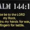 Military Tactical Backpack Patches, Psalm 144:1 BNW Combat Badge, Morale