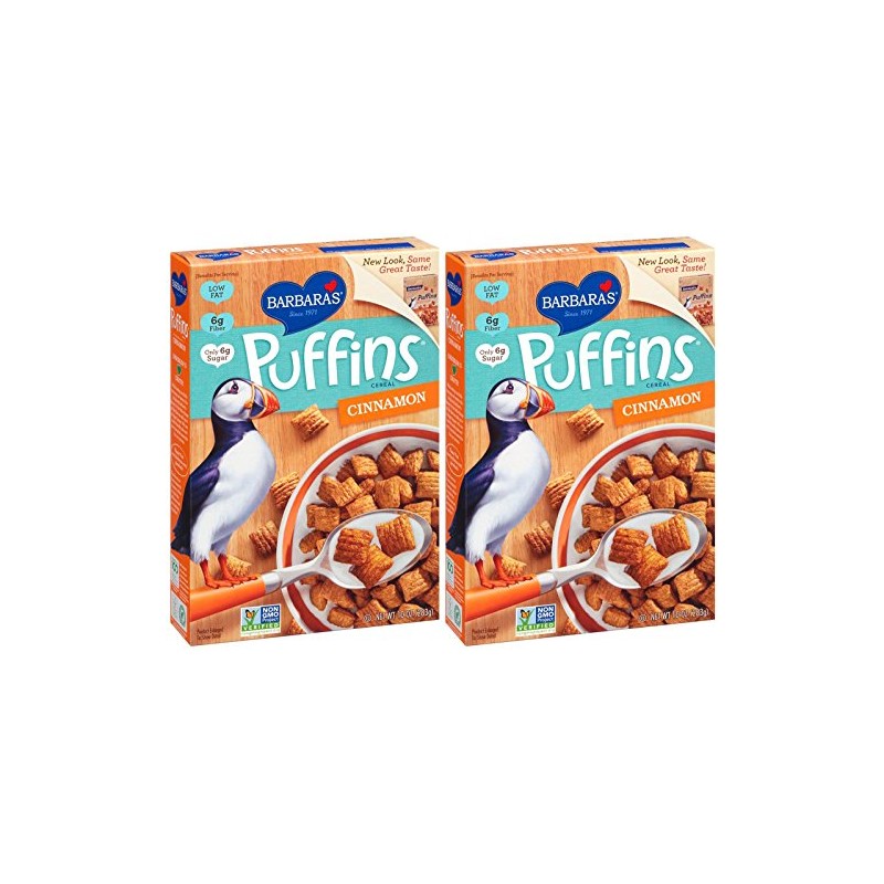 Barbara's Barbaras Puffins Cinnamon, 10 oz, 2pk