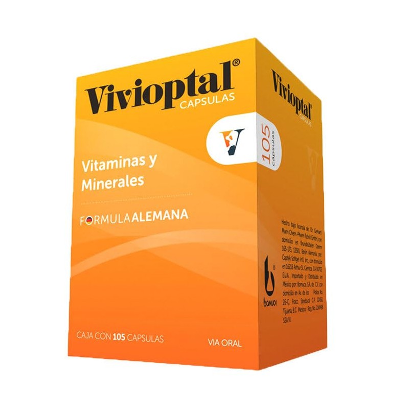Vivioptal Vitaminas y Minerales 105 cápsulas