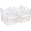 Rosenstein & Söhne Stacking Box: Set of 4 Foldable Fridge