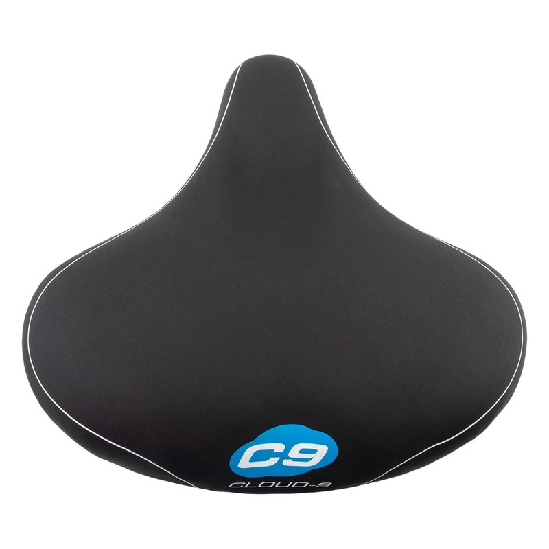 Sunlite Cloud-9 Bicycle Suspension Cruiser Saddle, Cruiser Gel, Tri-color Black