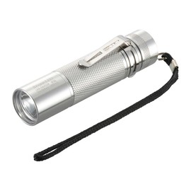 Ohm Electric LHA-DA432-S2 08-1014 OHM Flashlight, LED, Handy Light, Waterproof LED Light, Sparkled, Pure Beam, 400 Lumens, Dimmable, IPX6, ANSI Compliant, Aluminum Body, Silver