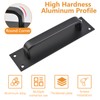 MOROBOR Pull Push Door Plate Handle,2pcs 8inch Aluminum Alloy Heavy