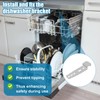 NQEUEPN 4pcs 5001DD4001A Dishwasher Mounting Clips, Under Counter Mounting Brackets