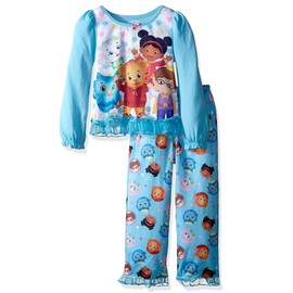 Daniel Tiger Toddler Girls Long Sleeve Poly Pajama Set (2T, Blue/Multi), (KY182523DA)