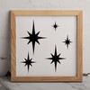 MAGJUCHE Abstract Stars Stencil 6 Inches, Reusable Starburst Stencil for