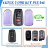 MILD EAST Key Fob Cover for Toyota with Keychain, Key