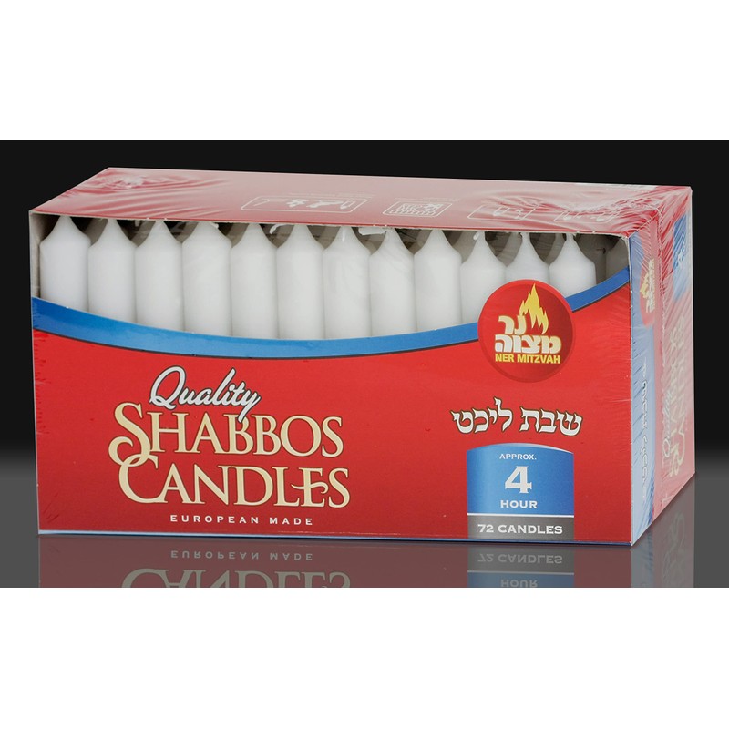 Ner Mitzvah Classic White Taper Candles – 5 Inch Candles