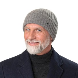 Stetson Varnell Cashmere Hat Women's/Men's One Size (approx. 55-61 cm) - 100% Cashmere - Winter Hat - Wide Cuff Edge - Cuddly Warm - Length 22 cm - Knitted Hat Autumn/Winter, bordeaux