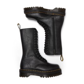 Dr. Martens 1B99 Quad - Boots for Women - Leather Construction - Rubber Outsole - Contrast Stitching Black UK 4 (US Men's 5, Women's 6) Medium