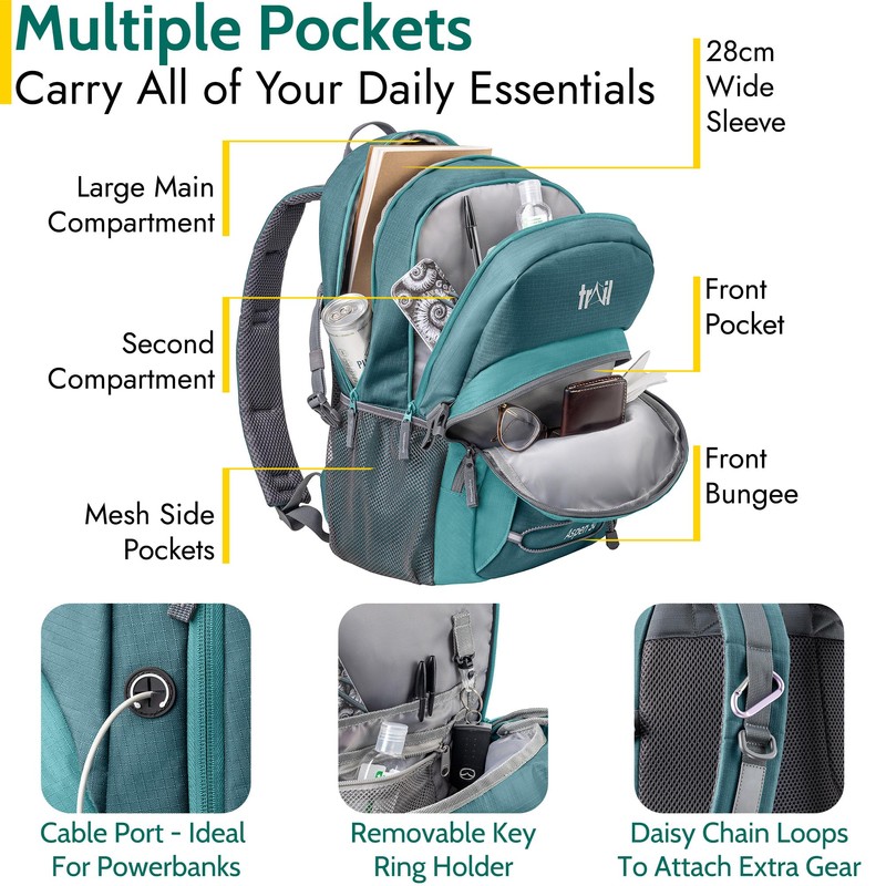 Trail Aspen 30L Day Pack Backpack for School Work Hiking