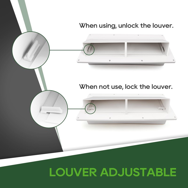 RVGUARD RV Range Hood Exhaust Vent Cover White, RV Stove