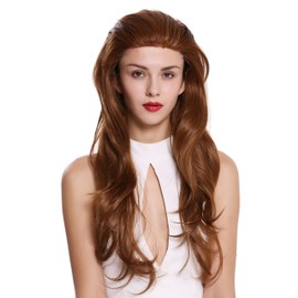 Wig Me Up – Al 835 LF 27SP30 Wig Women's Wig Front Lace Wigs Long Copper Red Blonde Mix 70 cm Brown