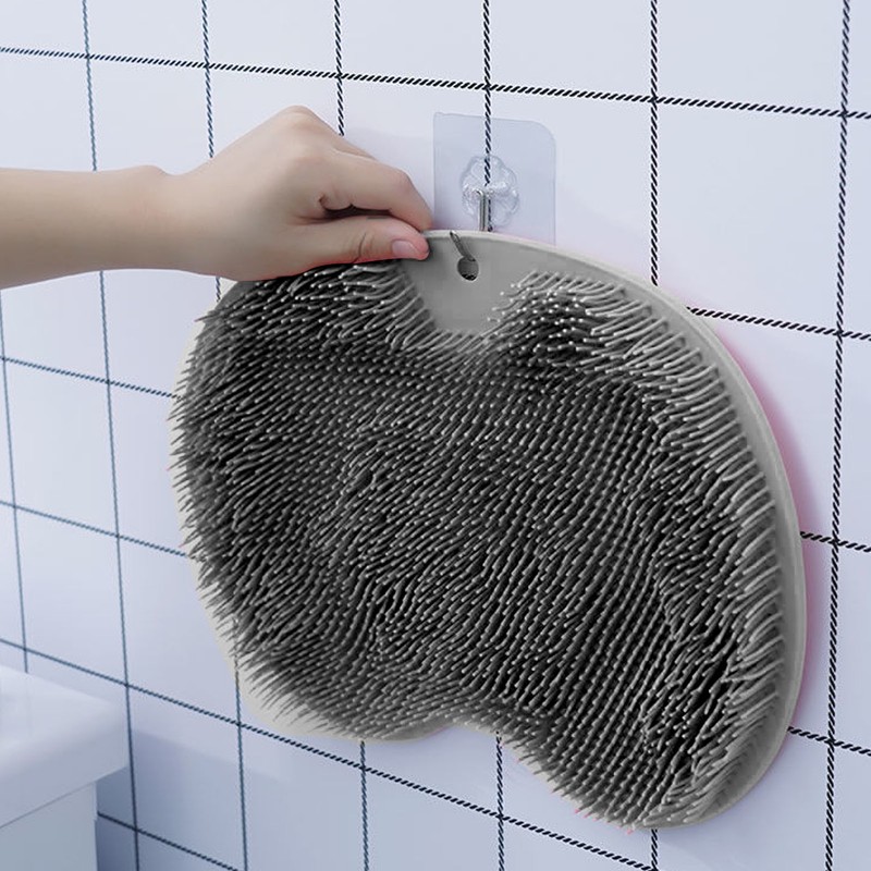 Hands Free Back Scrubber with Suction Cup Men Women Silicone