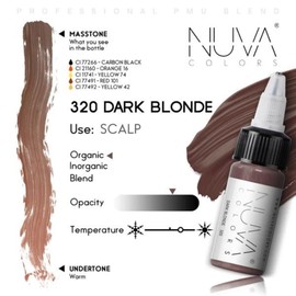 Nuva Scalp Micro-Pigmentation Ink - Customizable, Neutral Undertone for SMP Procedures, Vegan, Made in USA (Dark Blonde)