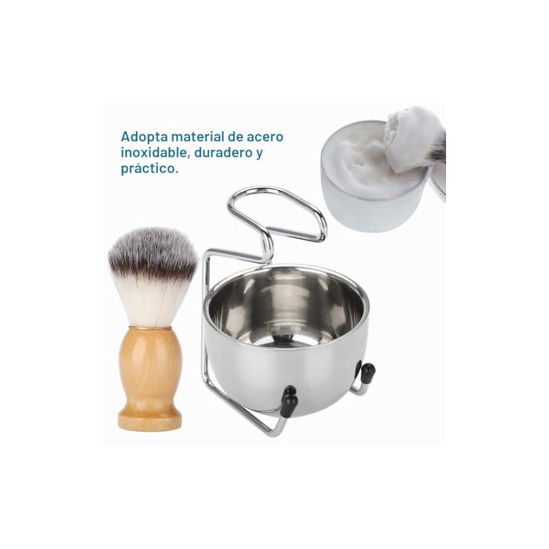 Set de Afeitado con Jabonera + Brocha de Afeitar +