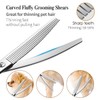 FOGOSP Curved Thinning Shears 7'' Curve Fluffers Scissors Professional Curved
