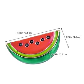 Healifty 5 Pieces Watermelon Lapel Pin Cartoon Creative Brooch Badge Cute Alloy Brooch Collar Accessories Decoration For Girls Boys Women Clothes Canvas Bags Jackets and Backpacks, Faux Leather, No
