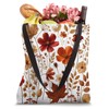 Autumn Wildflower Botanical Burnt Orange Fall Style Look Tote Bag