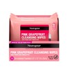 Neutrogena Twin Pack sin Aceite Limpiador Wipes, Pink Grapefruit