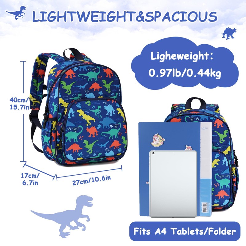 RAVUO Boys School Bag School Backpack with Chest Strap Children's