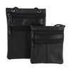 ReNa-Retail High-quality chest bag, genuine leather, Black 2 Large