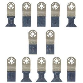12 x SabreCut PRK12A Mix Blades Compatible with Bosch Fein (Non-StarLock) Makita Milwaukee Parkside Ryobi Workzone Hitachi Oscillating Multitool