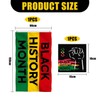 1 Black History Month Flag And 1 Decorative Painting Polyester