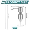 2 Pack Lotion Soap Dispenser Pump Replacement Soap Pump Dispenser