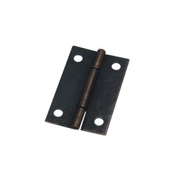 Antrader Retro Folding Hinge, Cabinet Gate Closet Door Hinge 1-1/2'' Long Home Furniture Hardware with 96pcs Screws, Copper Tone, 24-Pack