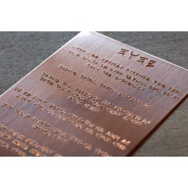 Biblical Mezuzah - Paleo Hebrew 10 Commandments Inscribed on Copper