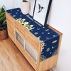 Eid Mubarak Table Runner Decoration, Ramadan Blue and Gold Table