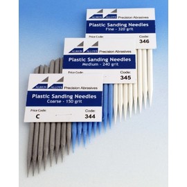 Albion Alloys Medium - 240 Grit Sanding Needles (8) # 345