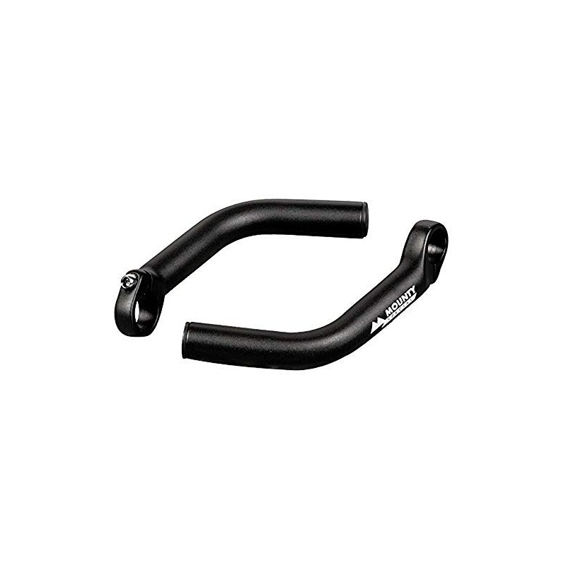 MOUNTY Hand Grips the handlebar Ends Lite (Black) (Schwarz)-Standard