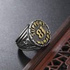 Sping Jewelry Support Nomads 81 Symbol Ring Silver Golden Plated