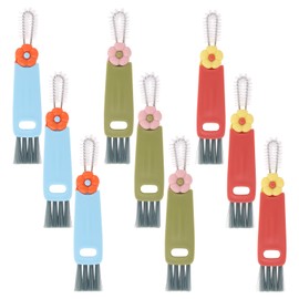 9 Pcs 3 in 1 Cup Lid Cleaning Brush, Multifunctional Bottle Cleaning Brush, Cup Lid Gap Cleaner for Home Kitchen