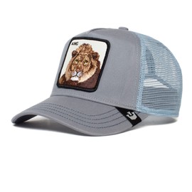 Goorin Bros. The Farm Original Seasonal Snapback Trucker Hat for Men and Women, Blue The King Lion, One Size