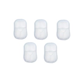 Kisangel 20sheets Portable Travel Confetti Soap Paper Each Convenient Hand Washing Soap Sheets for Camping Hiking BBQ Office Home Use to Carry