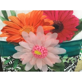Evergreen Gerbera Daisy Band Garden Linen Flag