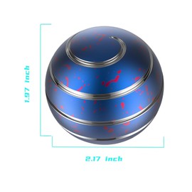 Apqdw Fidget Toys, 2.17'' Kinetic Desk Toys for Adults, Desk Accessories for Office, Party Favors, Christmas Stocking Stuffers, Easter Basket (55MM, Blue Red)