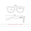 SIROKO - Recycled Oxford Sunglasses - Black/Silver Grey, Black/Silver Grey,