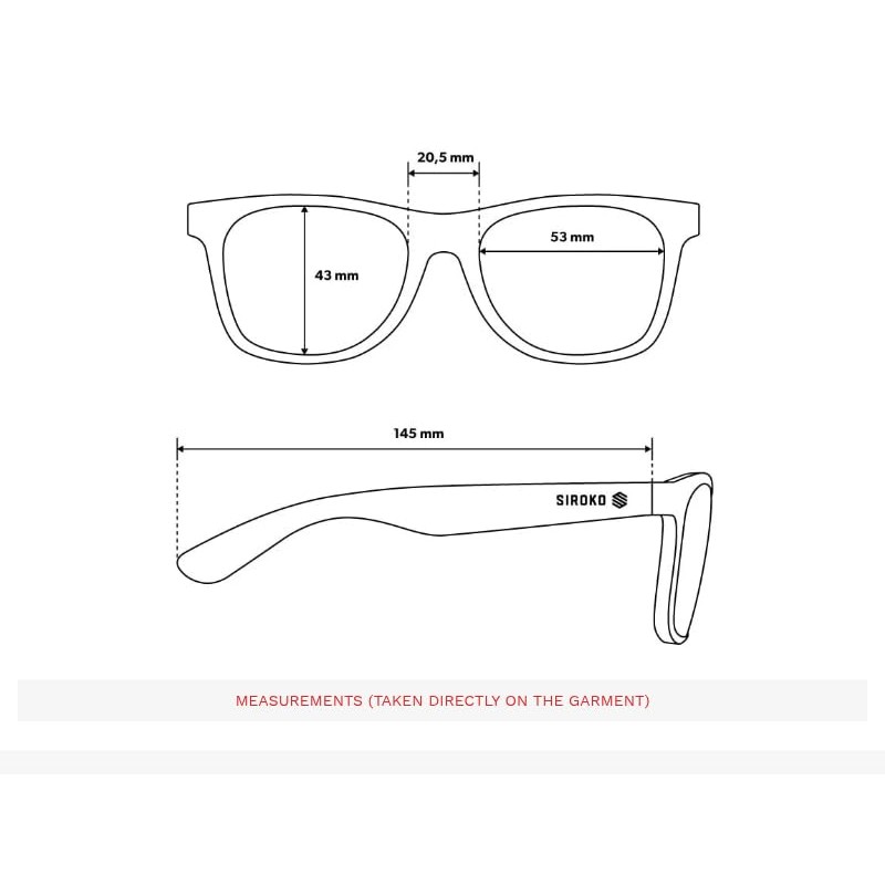 SIROKO - Recycled Oxford Sunglasses - Black/Silver Grey, Black/Silver Grey,