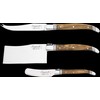 Laguiole Style de Vie Käsemesser Luxury Line, 3-teilig, Olivenholz