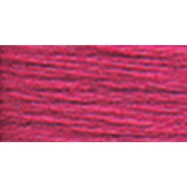 DMC 117-3804 Mouline Stranded Cotton Six Strand Embroidery Floss Thread, Dark Cyclamen Pink, 8.7-Yard