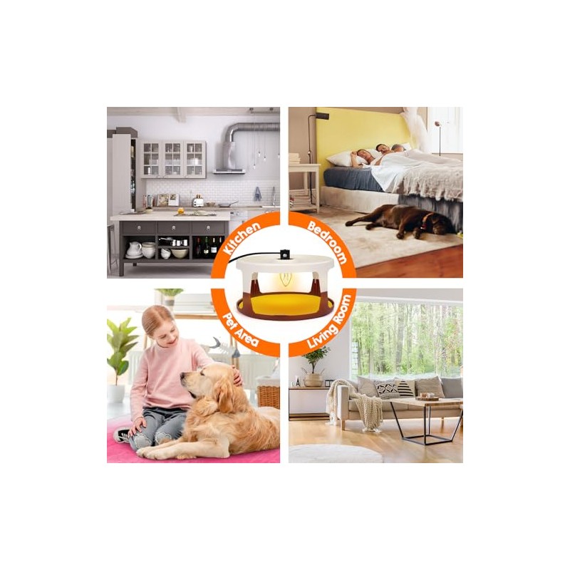 Flea Traps for Home Indoor, 2 Pack Flea Killer with