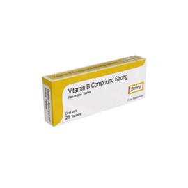 Vitamin B Compound Strong Vegetarian Tablets, 28 Count – High Strength Vitamin B Complex, B1, Vitamin B1, B2, Vitamin B2, B3, Vitamin B3, B6, Vitamin B6, B Vitamins, VIT B Complex, B6 Vitamins